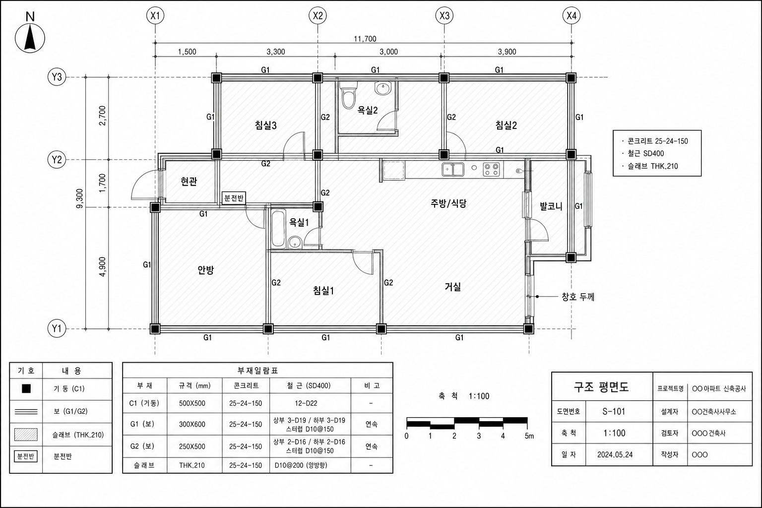 구조 평면도